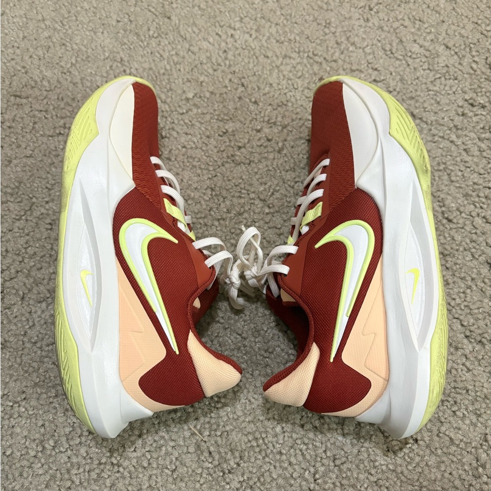 Nike Precision VI Rugged Orange/Lemon Twist Basketball Shoes 6.5 - Picture 4 of 7